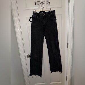 Zara Black Straight/ wide Leg Women's Jeans